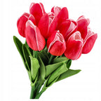 KWIATY SZTUCZNE TULIPANY SILIKONOWE bukiet sztucznych TULIPANÓW tulipan