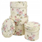 Flower Box Duży Okrągły Żółty w Kwiaty Dodatek do Kwiatów Bukiet DIY Ślub
