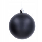 BOMBKI CHOINKOWE CZARNE 12szt 8cm zestaw ZAWIESZKI na CHOINKĘ dekoracje