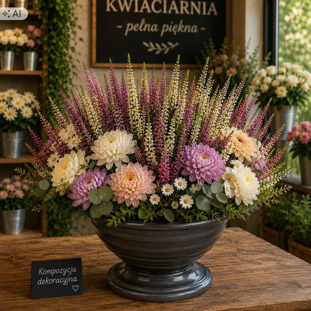 DONICZKA plastikowa WAZON na grób CMENTARZ stroik wielkanocny na cmentarz