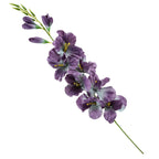 Kwiaty Sztuczne Gałązka Mieczyk Śliwka Szary 80cm Stroik Dla Florysty Kwiat