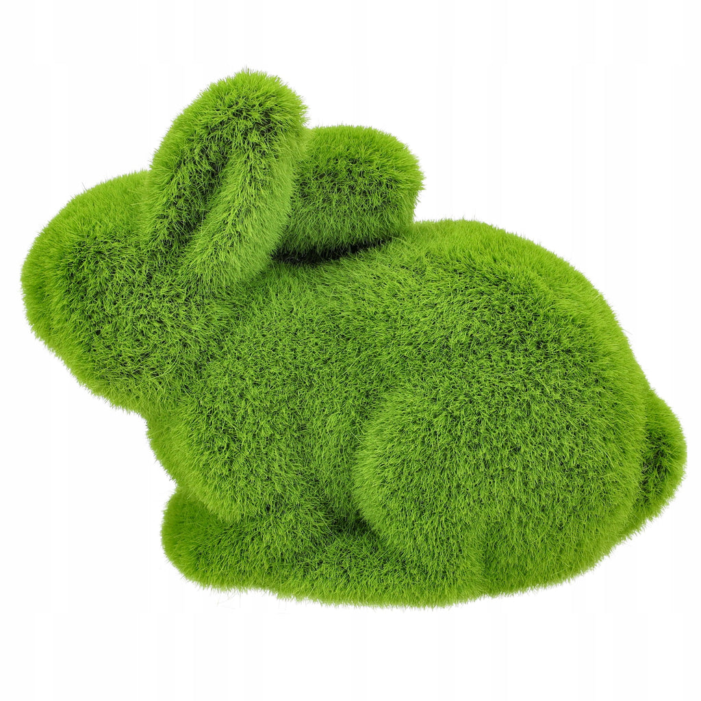 Zając wielkanocny flokowany OZDOBA do święconki królik 11cm na wielkanoc