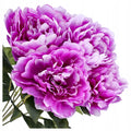 Bukiet SZTUCZNE KWIATY peonii jak żywe 45cm peonia do wazonu piwonia Fiolet