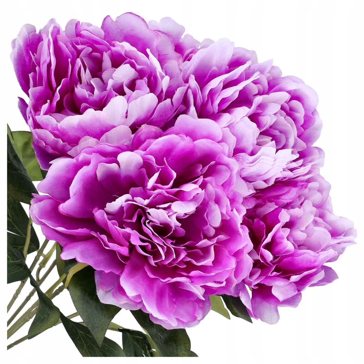 Bukiet SZTUCZNE KWIATY peonii jak żywe 45cm peonia do wazonu piwonia Fiolet