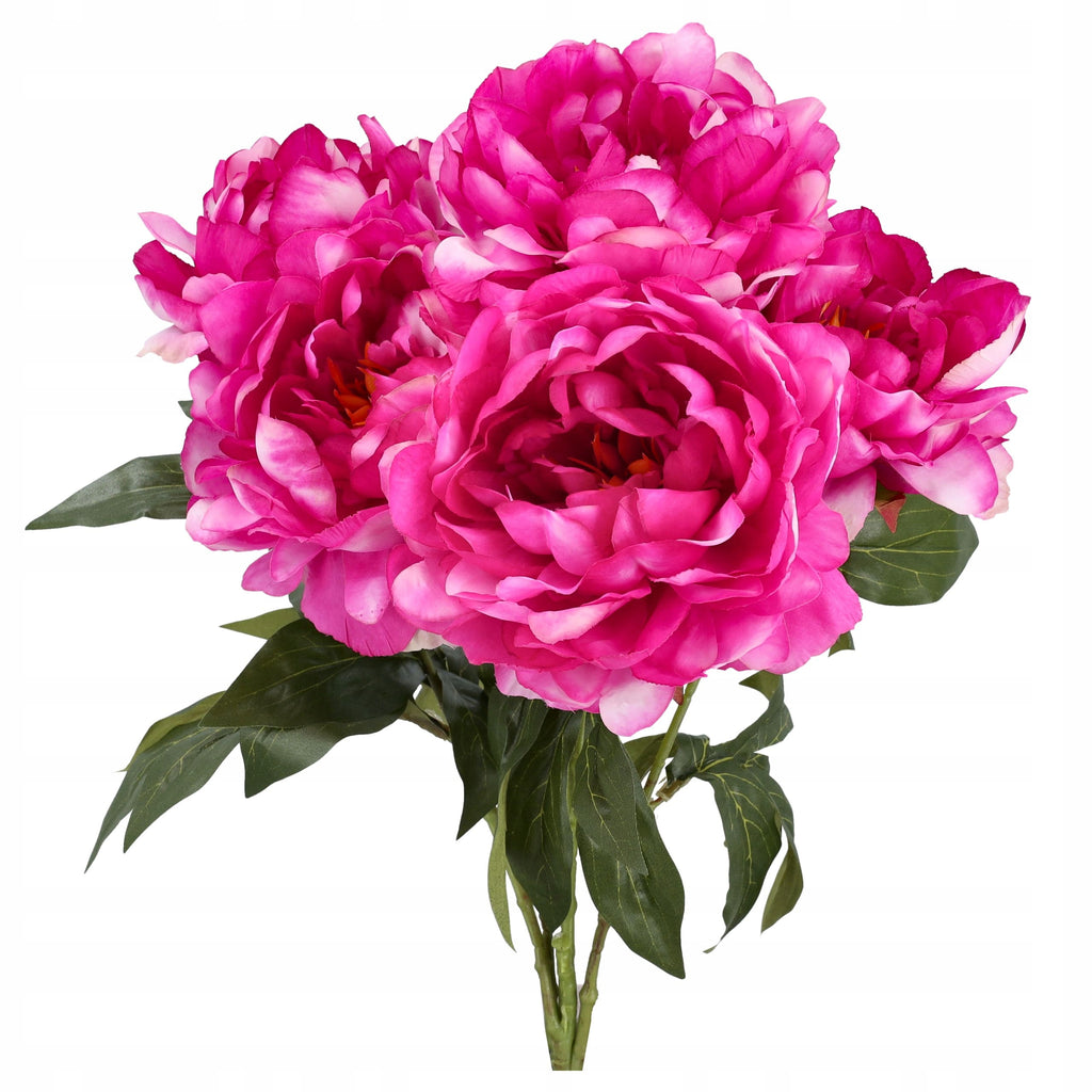 SZTUCZNE KWIATY Bukiet Peonia Piwonia jak żywe Kompozycja Stroik Róż 45cm