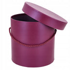 Flower Box Duży Okrągły Śliwkowy Pudełko Na Kwiaty Box Florystyczny DIY
