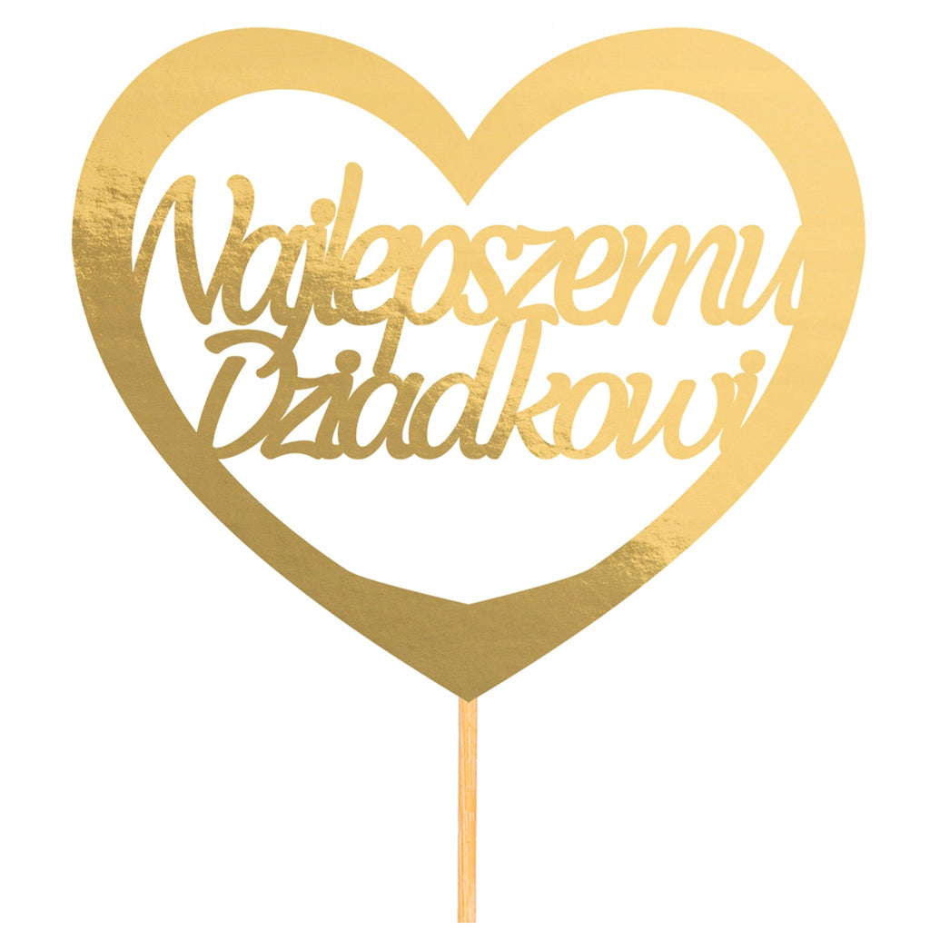 Topper Na Tort Ozdoba Toper Najlepszemu Dziadkowi