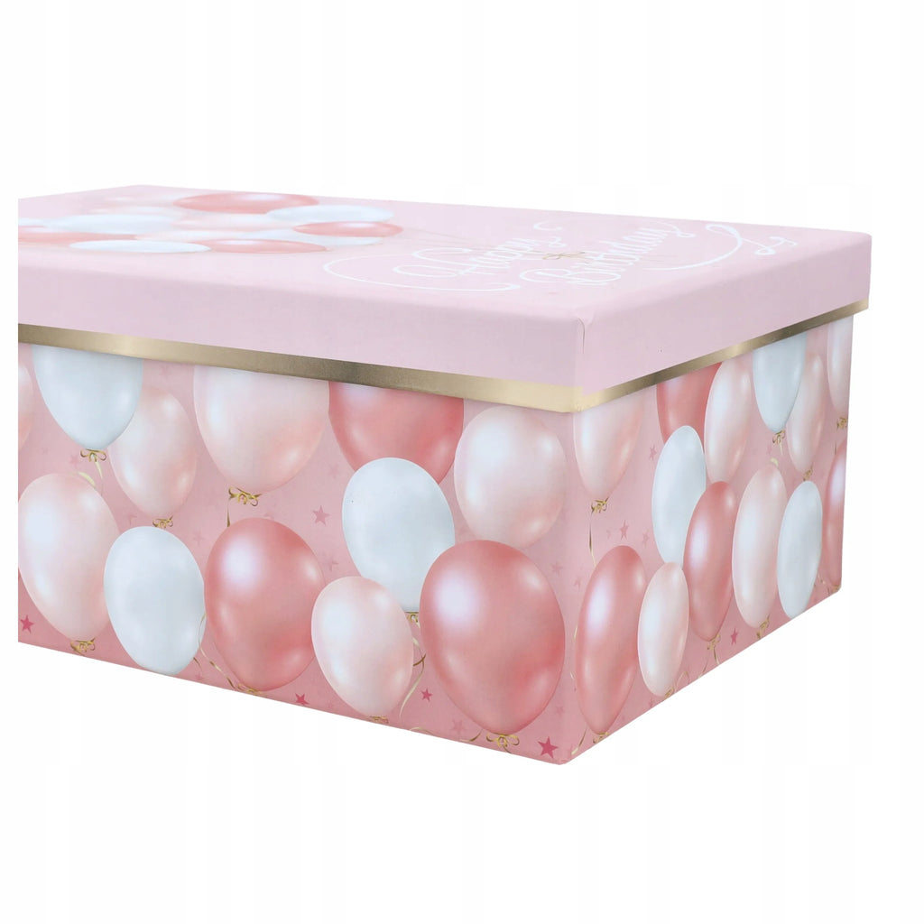 PUDEŁKO PREZENTOWE flowerbox na URODZINY Na Prezent Upominki Kwiaty Ozdobny