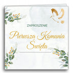 ZAPROSZENIE na KOMUNIĘ ŚWIĘTĄ 10szt ZAPROSZENIA komunijne OZDOBNE komunia