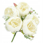 KWIATY SZTUCZNE Bukiet Peonie Piwonie DIY Kompozycje Kwiatowe Do Domu Sala