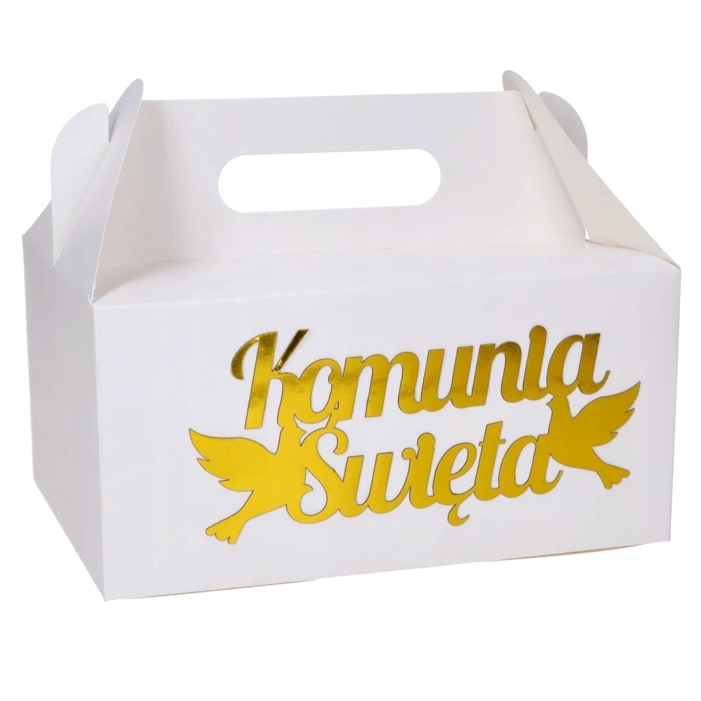 PUDEŁKO NA CIASTO dla gości pudełka komunijne KOMUNIA święta podziękowania