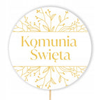 Topper Na Tort Toper Komunijny Ciasto Dekoracja Na Komunię Świętą piker