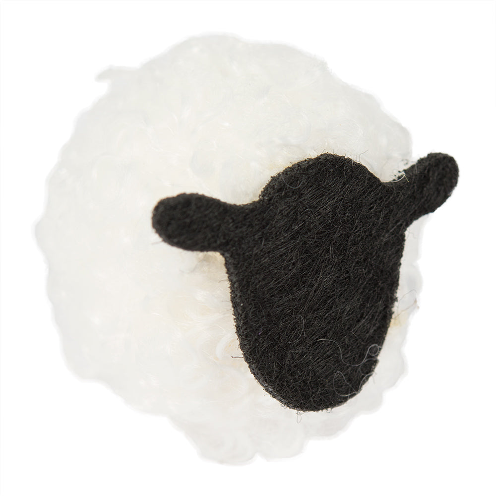 BARANEK WIELKANOCNY 6szt figurki ozdobne BARANKI do święconki KOSZYCZKA 3cm