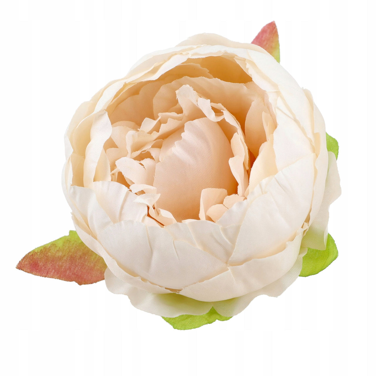 Peonie Krem Brzoskwinia Główki Kwiatów SZTUCZNE KWIATY JAK ŻYWE