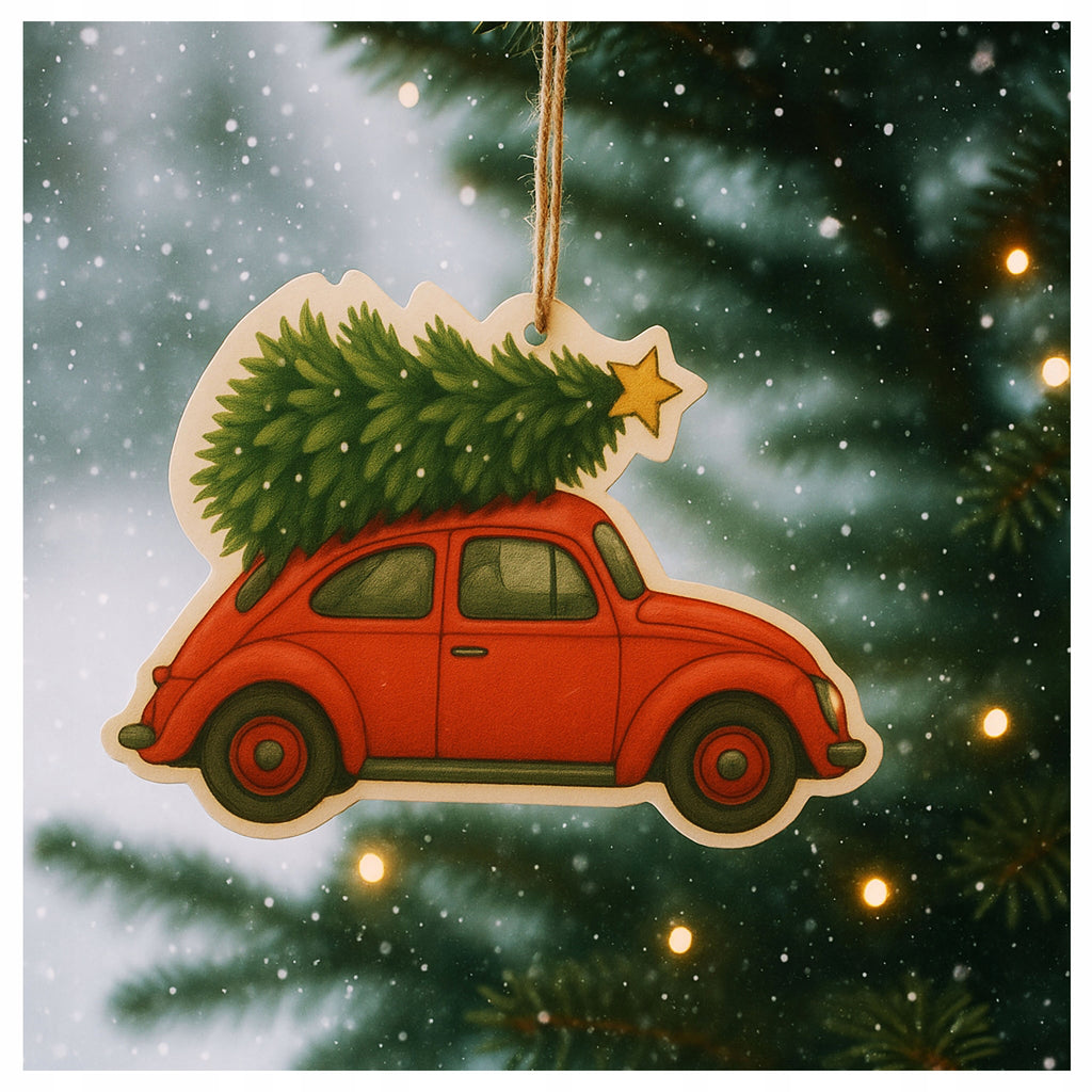 BOMBKI choinkowe ZAWIESZKA SAMOCHÓD dekoracja na boże narodzenie CHOINKA