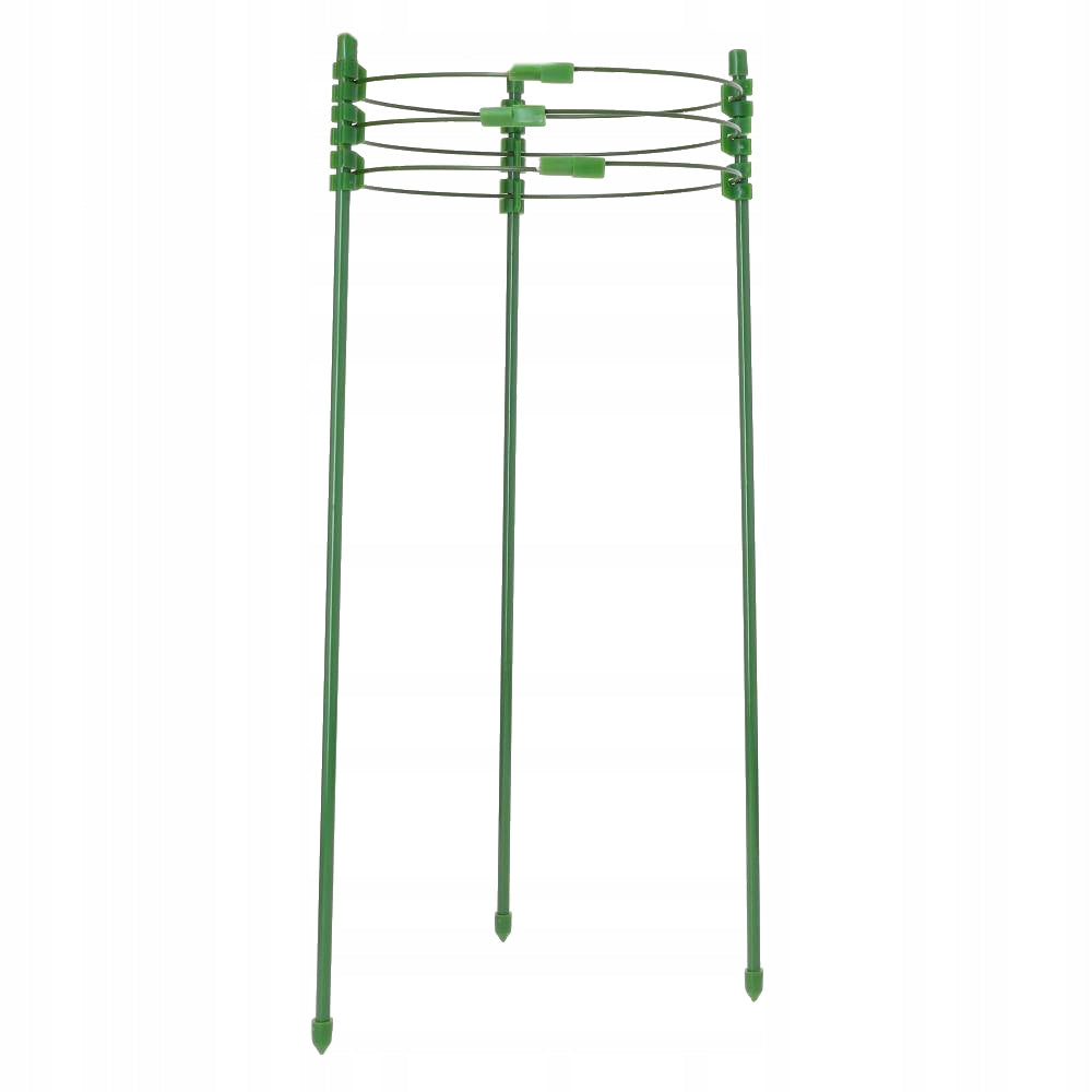 PODPÓRKA do kwiatów roślin wysoka podpora pierścieniowa mocna zielona 75cm