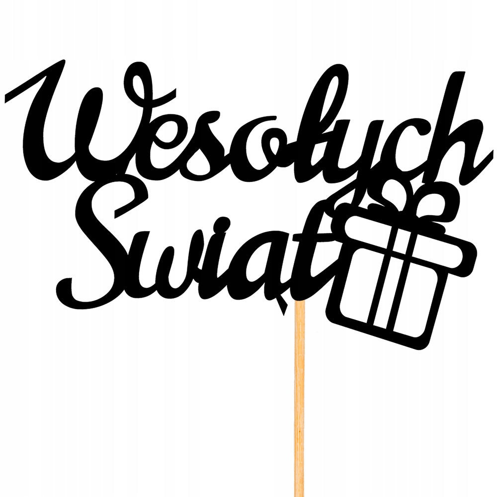 Topper Świąteczny Wesołych Świąt Do Stroika