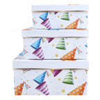 Flower Box Prostokątny L Biały Urodzinowy Prezent Urodzinowy DIY Pudełko