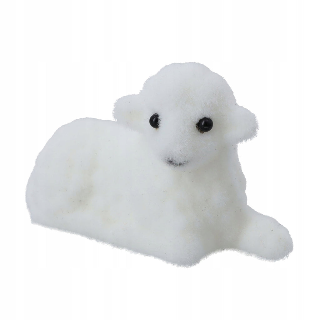 Baranek WIELKANOCNY do koszyczka ŚWIĘCONKI figurka 4cm owieczka na STROIK