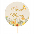 Topper na Tort Ozdoby Dekoracje Ciasto Dzień Matki dla Mamy Kwiaty