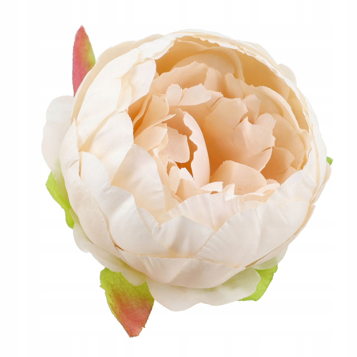 Peonie Krem Brzoskwinia Główki Kwiatów SZTUCZNE KWIATY JAK ŻYWE
