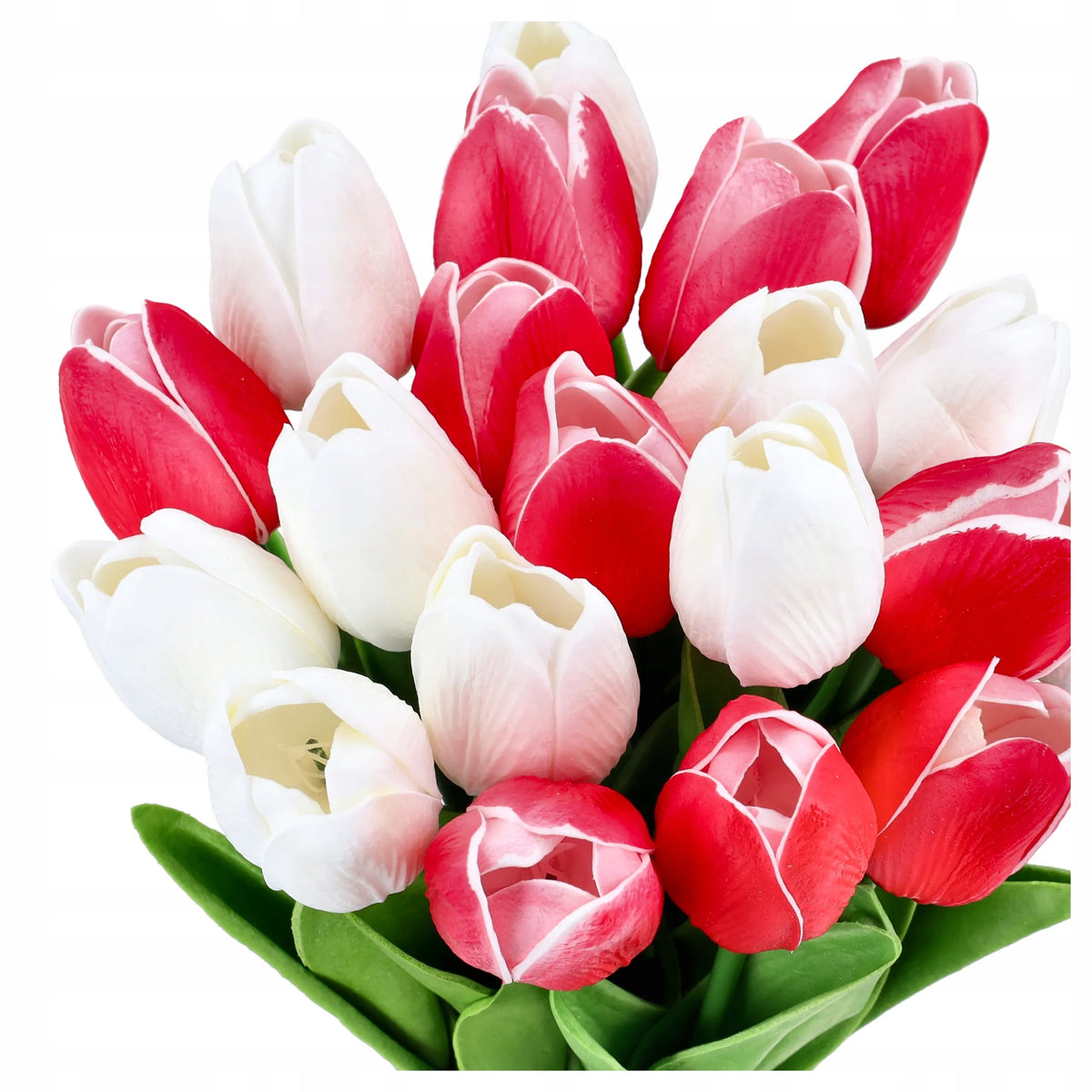 KWIATY SZTUCZNE TULIPANY SILIKONOWE bukiet sztucznych TULIPANÓW tulipan