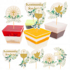 Pucharek do deserów 120ml/25szt Topper Chrzest Święty Pojemniki Desery