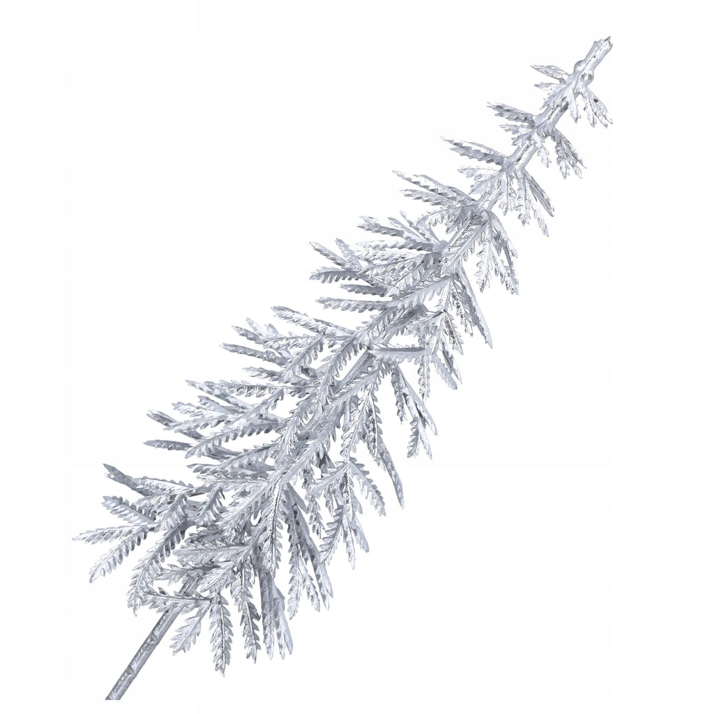 CHOINKI ŚWIĄTECZNE 3szt brokatowe srebrne 28cm CHOINKA do dekoracji STROIK
