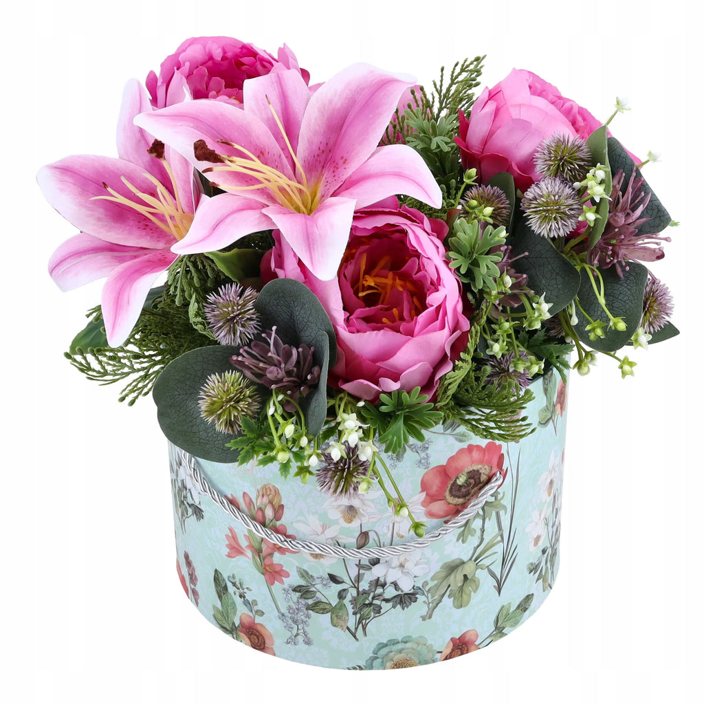 Flower Box Mały Do Dekoracji Dla Mamy Prezent DIY Na Kwiaty Imieniny Ozdoba