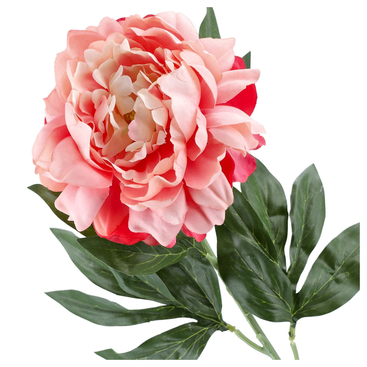 Gałązka Peonia 77cm Brzoskwinia Krem Peonia Piwonia Gałązka Kwiaty Sztuczne