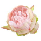 Peonie Pudrowy Róż Ozdobne Główki SZTUCZNE KWIATY Dekoracje JAK ŻYWE 6szt