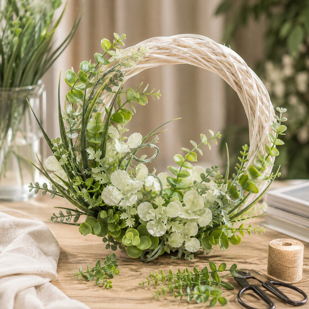 Dodatek Biały SZTUCZNE GAŁĄZKI Stroik Ozdoba Bukiet Flower Box