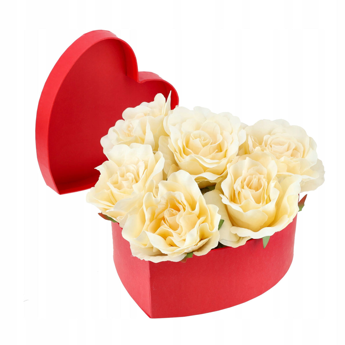 FLOWER BOX Na Kwiaty Prezent Pudełko Prezentowe 3szt Czerwone Serca PREZENT