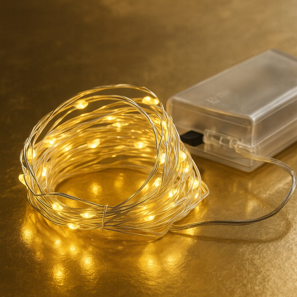 LAMPECZKI LED ciepłe światło dekoracja NA STÓŁ lampki ozdoba ledowe 2m
