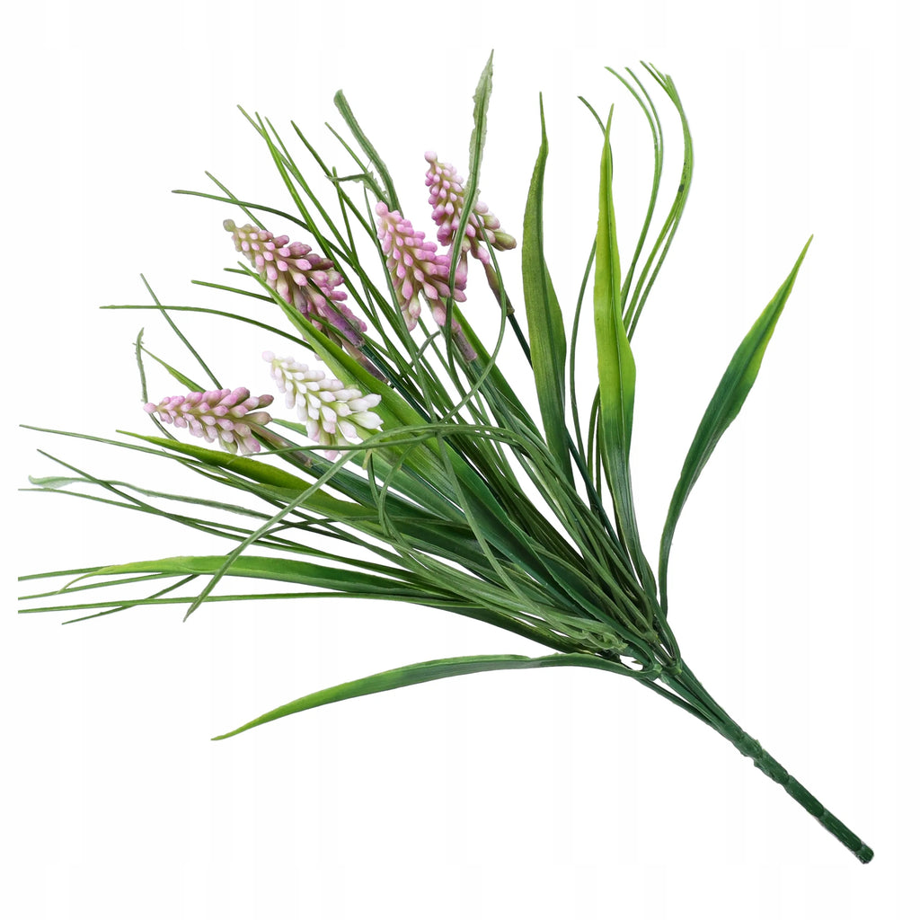 SZTUCZNE KWIATY szafirek SZTUCZNA TRAWA trawka GAŁĄZKA bukiet 45cm kwiatki