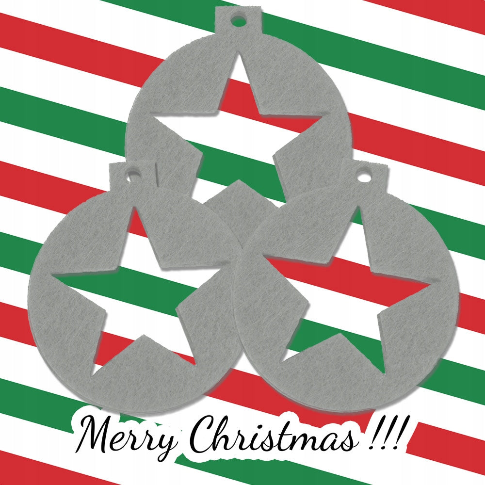 Zestaw Dekoracji Bombki Gwiazdki Boże Narodzenie