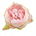 Peonie Pudrowy Róż Ozdobne Główki SZTUCZNE KWIATY Dekoracje JAK ŻYWE 6szt