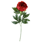 Gałązka Peonia 78cm Czerwony PIWONIA Kwiaty Sztuczne Jak Żywe Do Wazonu