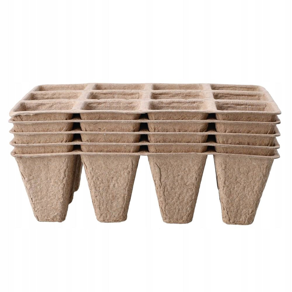 DONICZKI do Rozsady TORFOWE doniczka do sadzenia ROŚLINY 12x4,5cm 5x12szt