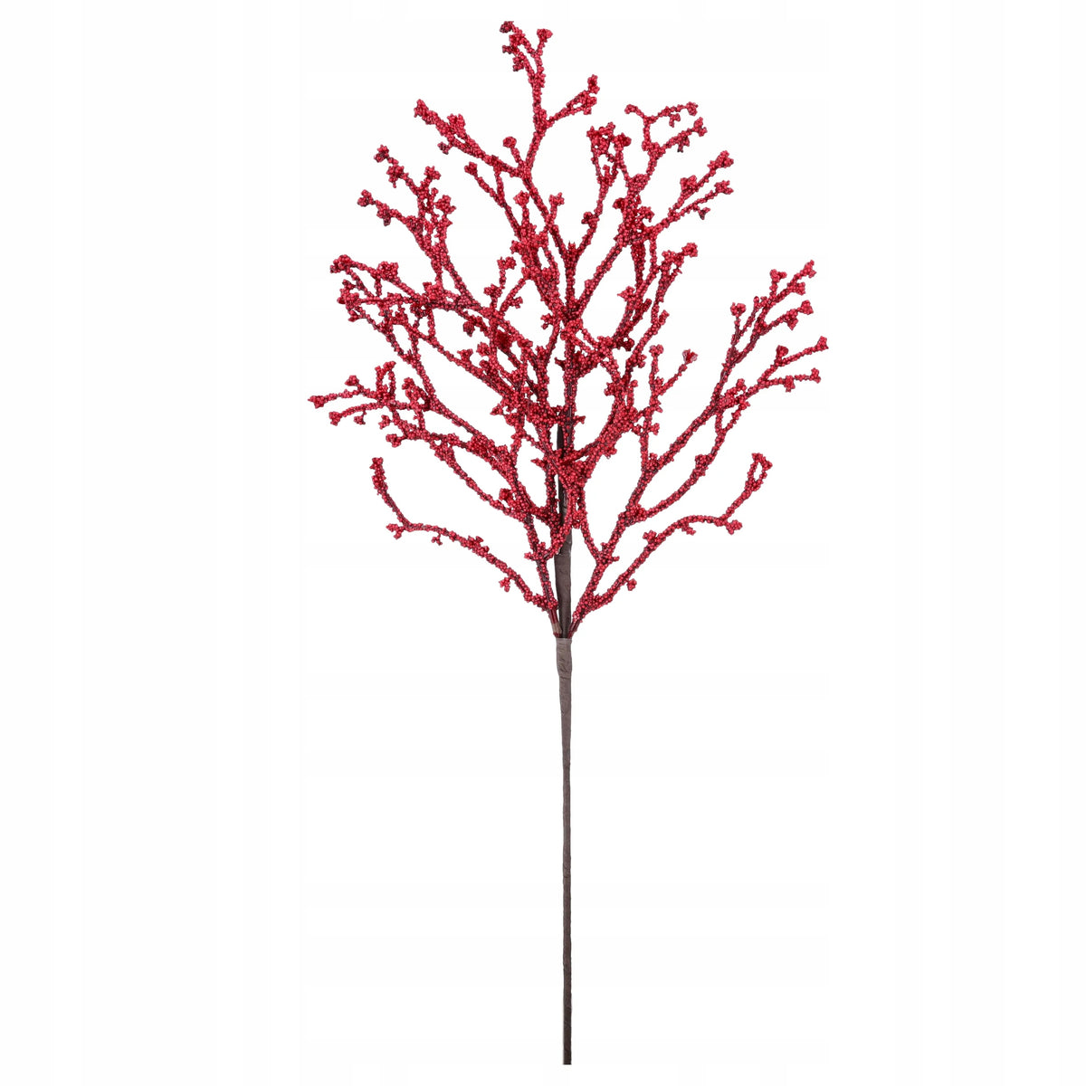 GAŁĄZKA ŚWIĄTECZNA czerwone kuleczki 61cm dekoracja do STROIKA dekoracja