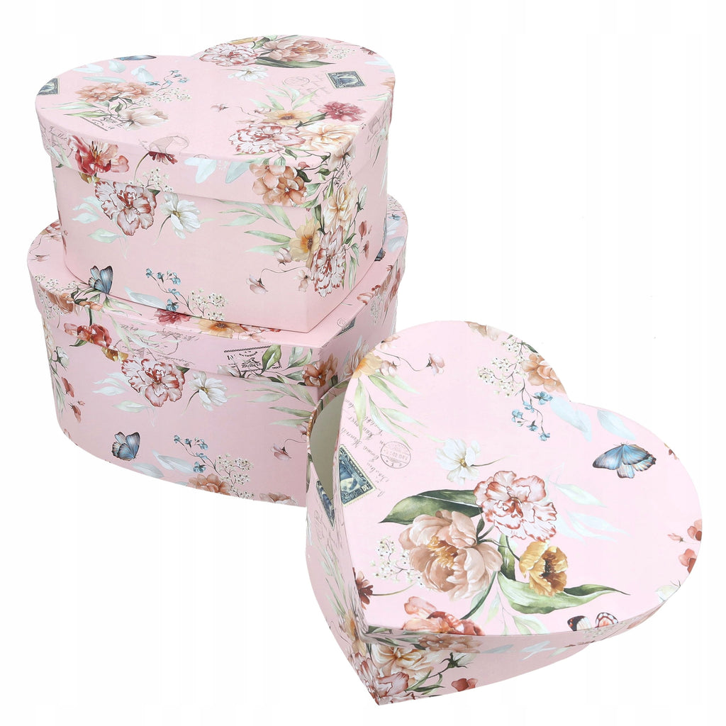 FLOWERBOX Serce Pudełko dekoracyjne BOX Upominek Pudełko prezentowe