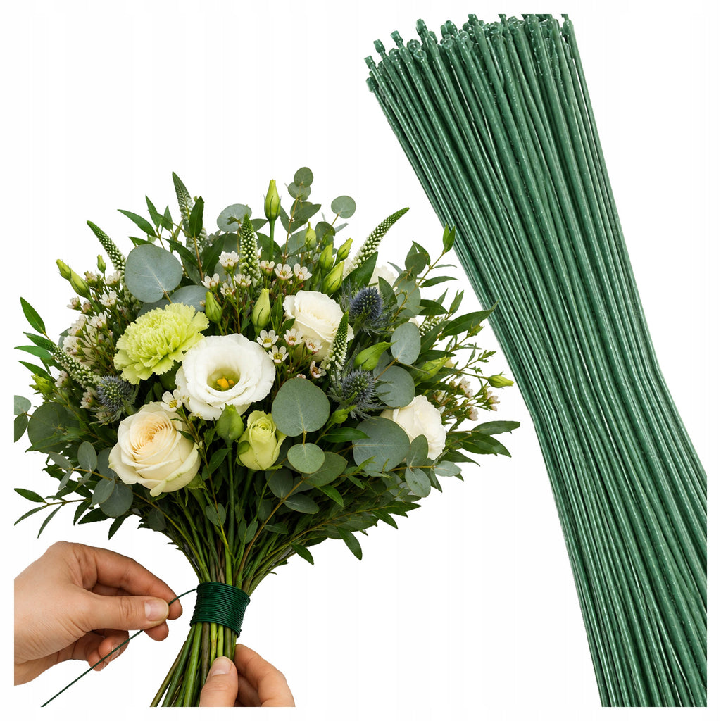 DRUT WYROBOWY ŁODYGA do kwiatów 50szt 40cm