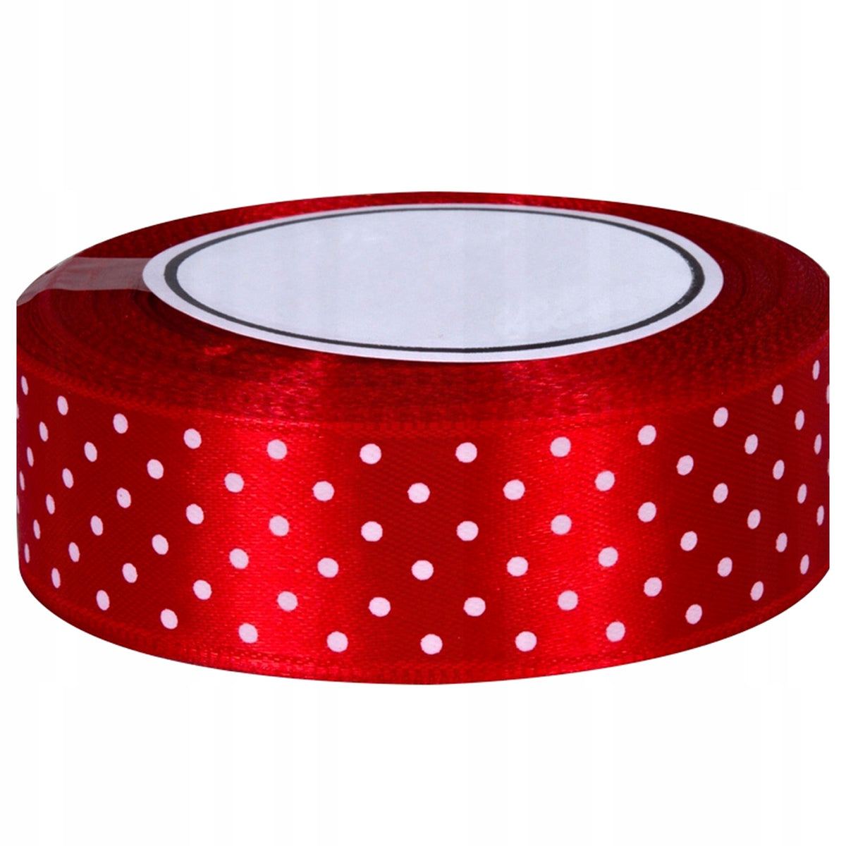 Wstążka Kropki 25mm Tasiemka Taśma Ozdobna Do Pakowania Prezentów W Groszki