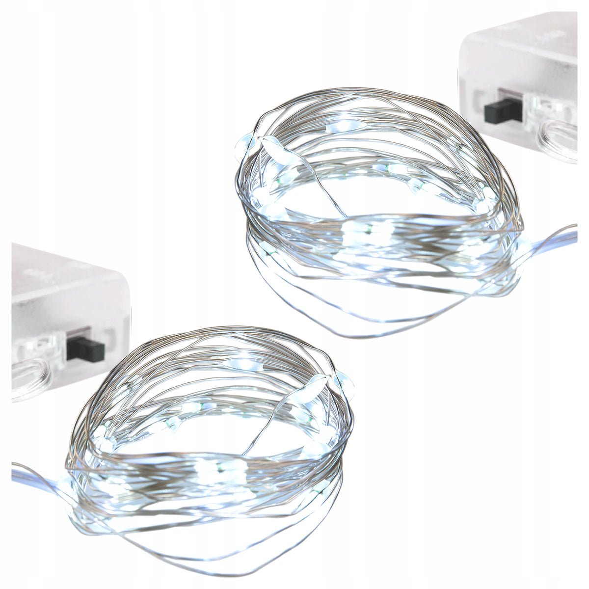 LAMPKI choinkowe LED 4m zimne światło DEKORACJE ozdoby na ŚWIĘTA lampeczki