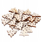 Scrapki Choinki Drewniane Zestaw Dekoracji Choinka 2cm Sklejka 25szt