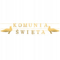 Baner Girlanda Napis Na Ścianę Komunia Święta Dekoracja Komunijna Złota