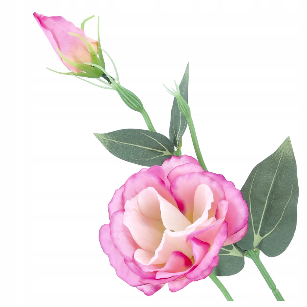 EUSTOMA SZTUCZNA KWIATY SZTUCZNE jak żywe GAŁĄZKA EUSTOMY 50cm na STROIK