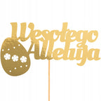 Topper Wielkanocny Dekoracja Na Wielkanoc Stroik Wesołego Alleluja Pisanka