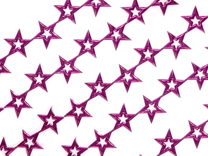 Aplikacje Ozdobne Gwiazdka Pusta 0,5m Ciemny Róż