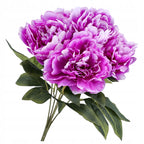 Bukiet SZTUCZNE KWIATY peonii jak żywe 45cm peonia do wazonu piwonia Fiolet